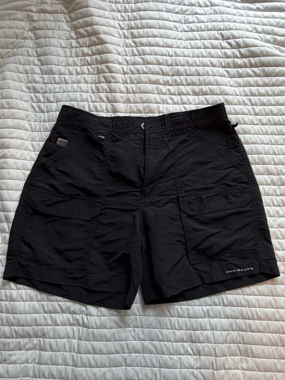 Men's Black Cargo Shorts with Utility Pockets